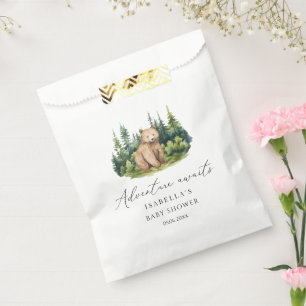 Sachets En Papier Adventure Await Woodland Bear Baby shower