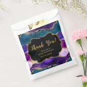 Sachets En Papier Agate de paon pourpre et bleu Merci d'anniversaire (Scellé)