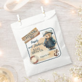 Sachets En Papier Ahoy, C'est un garçon Baby shower Nautique Teddy B (Coupé)