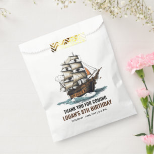 Sachets En Papier Ahoy ! Pirate Ship 8e anniversaire