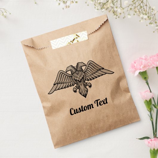 Sachets En Papier Aigle gris avec deux têtes Favoriser le sac (Scellé)