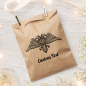 Sachets En Papier Aigle gris avec deux têtes Favoriser le sac (Coupé)