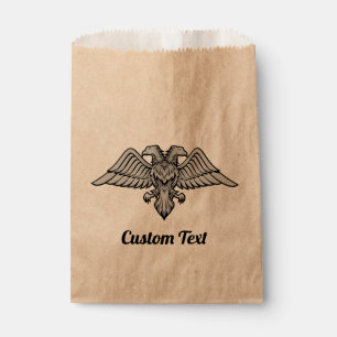 Sachets En Papier Aigle gris avec deux têtes Favoriser le sac