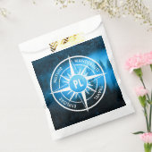 Sachets En Papier Aiguille de compas monogramme brouillard dans la f (Scellé)