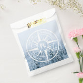 Sachets En Papier Aiguille de compas monogramme forêt d'épinette d'h (Scellé)