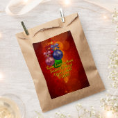 Sachets En Papier Ajouter un nom Texte correspondant à Noël (Coupé)