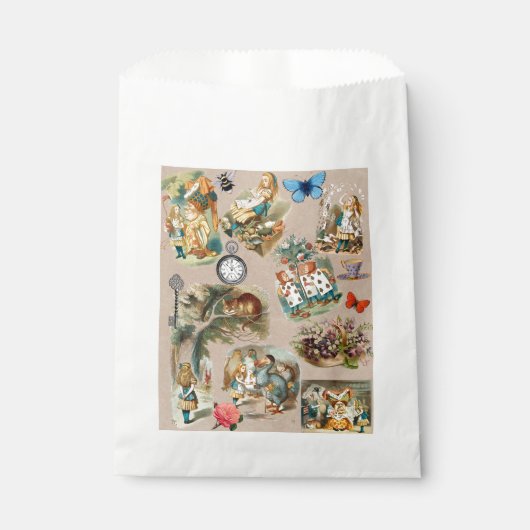 Sachets En Papier Alice à Wonderland Cheshire Cat Characters (Devant)