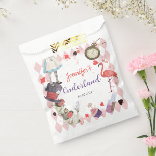 Sachets En Papier Alice au pays des merveilles Anniversaire Favorise