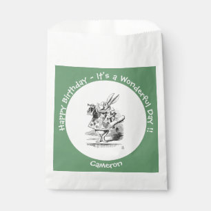 Sachets En Papier Alice au pays des merveilles Héraut de lapin blanc