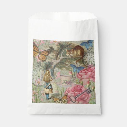 Sachets En Papier Alice Cheshire Chat Wonderland Tree Garden (Devant)