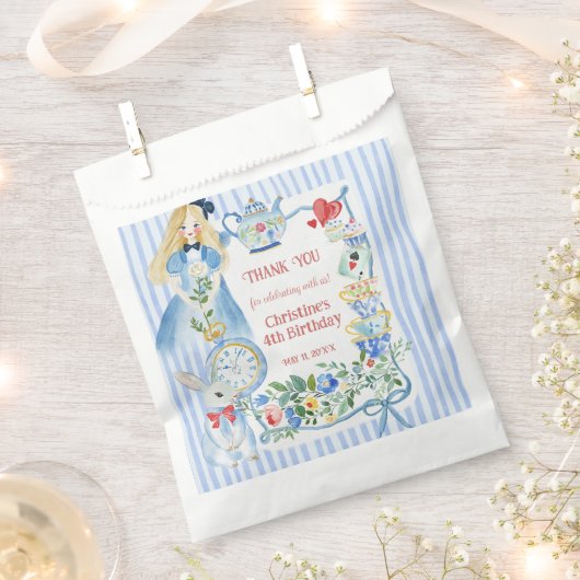 Sachets En Papier Alice enchantée au Wonderland Garden Paper (Coupé)