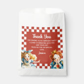 Sachets En Papier Alice in ONEderland 1st Birthday Thank You (Devant)