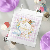 Sachets En Papier Alice violette Onederland, collations de 1er anniv