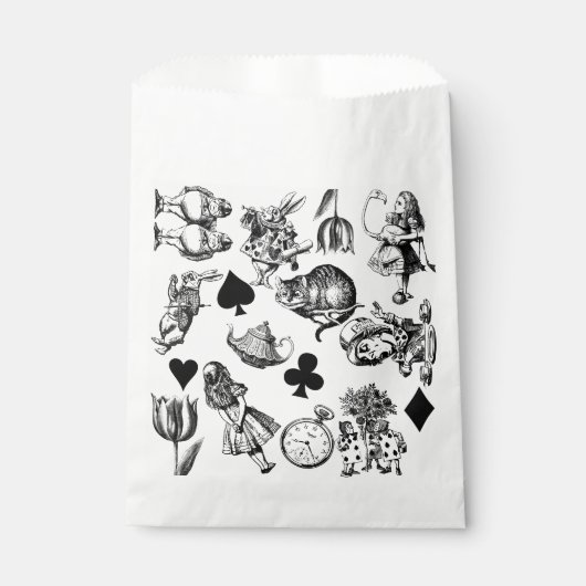 Sachets En Papier Alice White Rabbit Wonderland Classic (Devant)