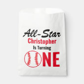 Sachets En Papier All Star Baseball 1er anniversaire (Devant)