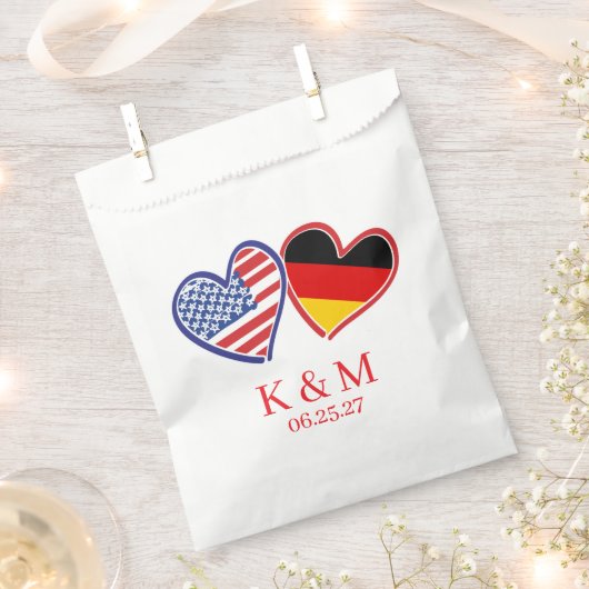 Sachets En Papier Allemand Mariage américain (Coupé)