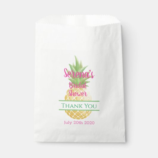 Sachets En Papier Aloha Bride ananas (Devant)
