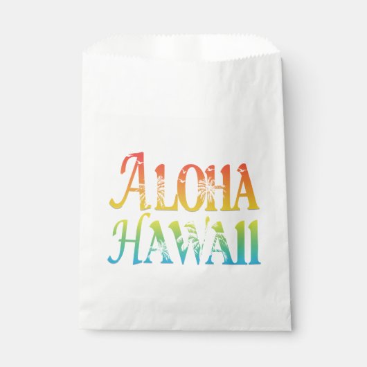 Sachets En Papier Aloha Hawaii (Devant)