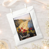 Sachets En Papier Amalfi Italie Poster de voyage Graphique d'art (Coupé)