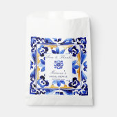 Sachets En Papier Amalfi Vietri Italien carrelage bleu douche nuptia (Devant)