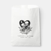Sachets En Papier Amateurs jusqu'à la mort Skeletons & Mariage Rose (Devant)