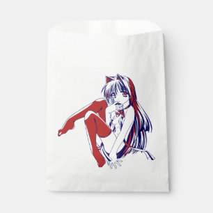 Sachets En Papier Américain Manga Neko Catgirl Kawaii Anime