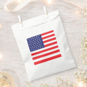 Sachets En Papier American Flag Party Favoriser Sac rouge blanc et b (Coupé)