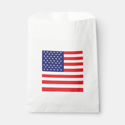Sachets En Papier American Flag Party Favoriser Sac rouge blanc et b (Devant)