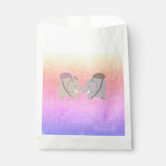 Sachets En Papier amis éléphant (Devant)