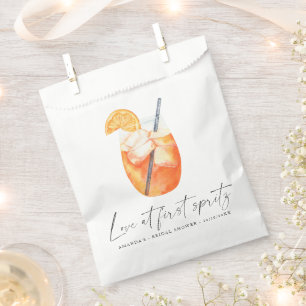 Sachets En Papier Amour au premier spritz Enterrement de vie de jeun