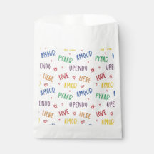 Amour dans plusieurs langues Rainbow Favoriser Sac