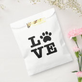 Sachets En Papier Amour Empreinte de patte Favoriser Sac (Scellé)