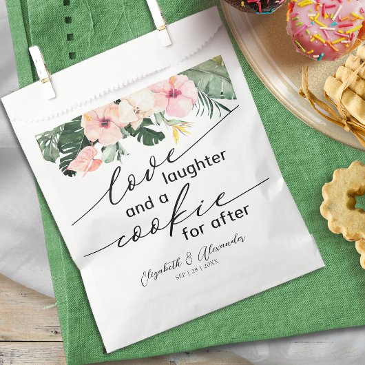Sachets En Papier Amour rire et un cookie pour After Palm Mariage