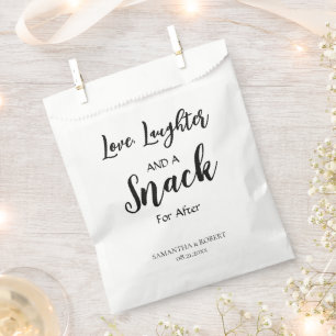 Sachets En Papier Amour. Rires et un Snack Mariage Favoriser Sac