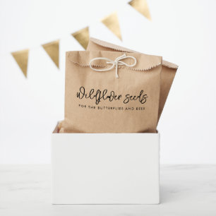 Sachets En Papier amour sauvage semences fleur sauvage mariage confe