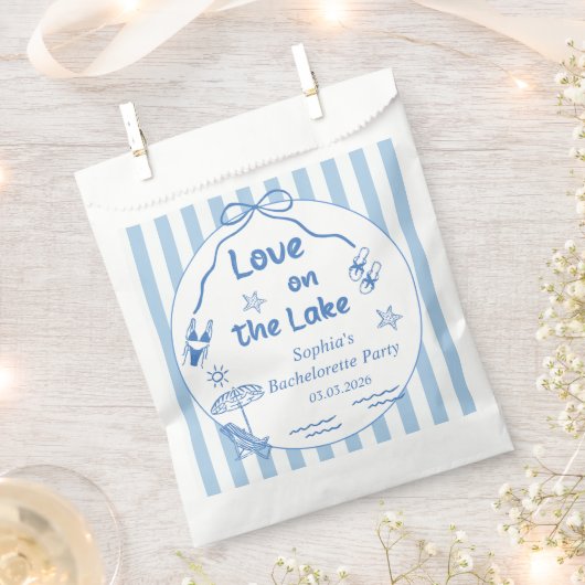 Sachets En Papier Amour Sur Le Lac Bachelorette (Coupé)