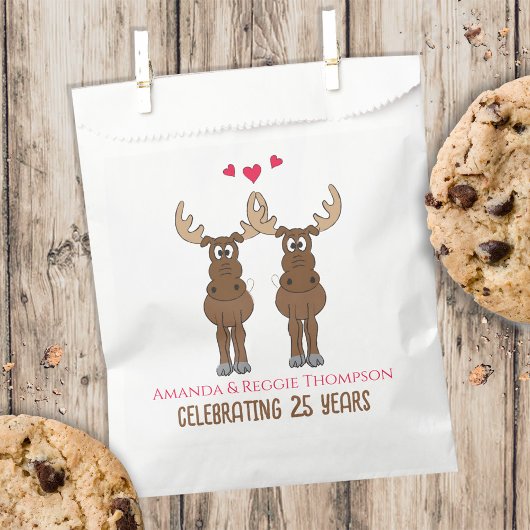 Sachets En Papier Amusant Anniversaire Fête Whimsical mignon Moose
