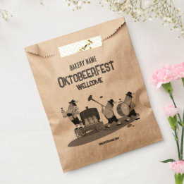 Sachets En Papier amusant musicien bavarois invitation à Oktoberf Fa