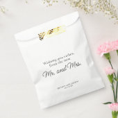 Sachets En Papier Amusant vous souhaite richesse noir blanc Mariage (Scellé)