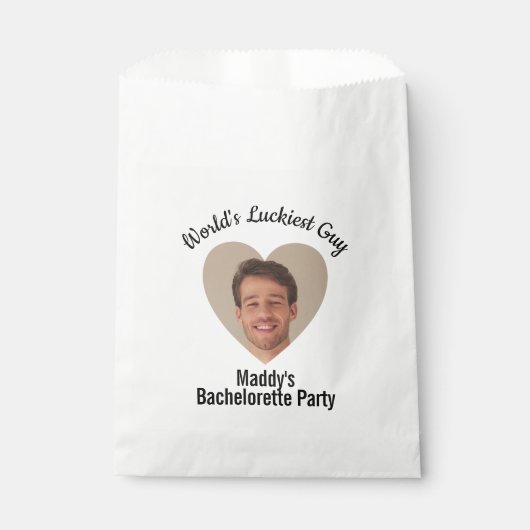 Sachets En Papier Amusante Bachelorette Party Groom's Face Favor (Devant)