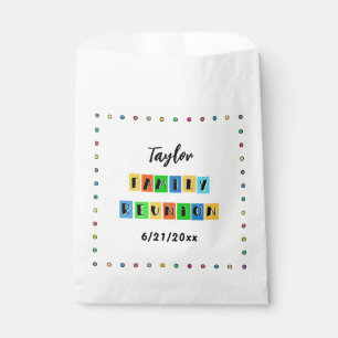 Sachets En Papier Amusants Famille Réunion multicouleur Souvenir Cad