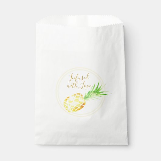 Sachets En Papier Ananas Doré Juteux (Devant)
