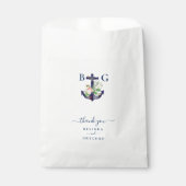Sachets En Papier Ancre Floral Nautical Summer Mariage (Devant)