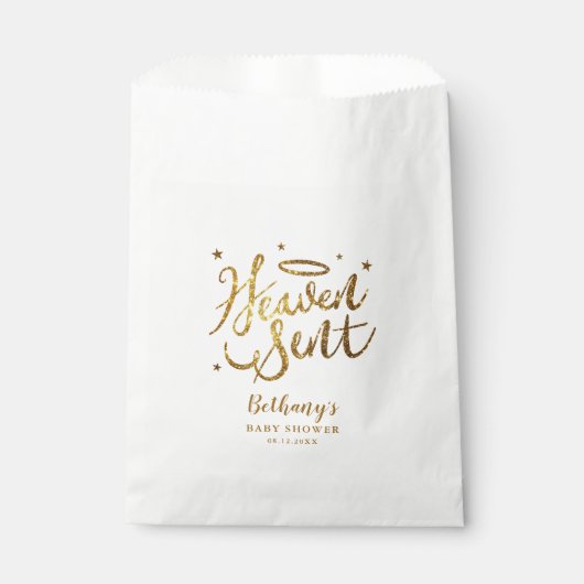 Sachets En Papier Angel Thème Ciel Envoyé Baby shower (Devant)