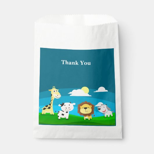 Sachets En Papier Animaux de dessin animé (Devant)