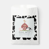 Sachets En Papier Animaux de ferme Barnyard Blue Boy Anniversaire (Devant)