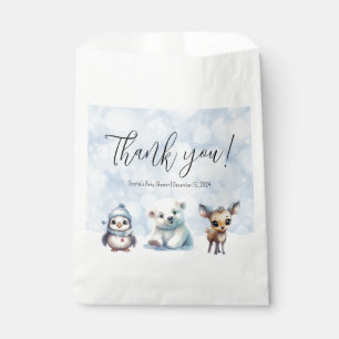 Sachets En Papier Animaux d'hiver Froid hors Baby shower