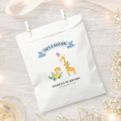 Sachets En Papier Animaux forestiers Lion Giraffe 1er anniversaire (Coupé)
