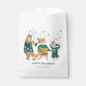 Sachets En Papier Animaux mignons Bande Anniversaire (Devant)
