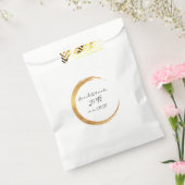 Sachets En Papier Anneau doré Merci Monogramme noir blanc (Scellé)